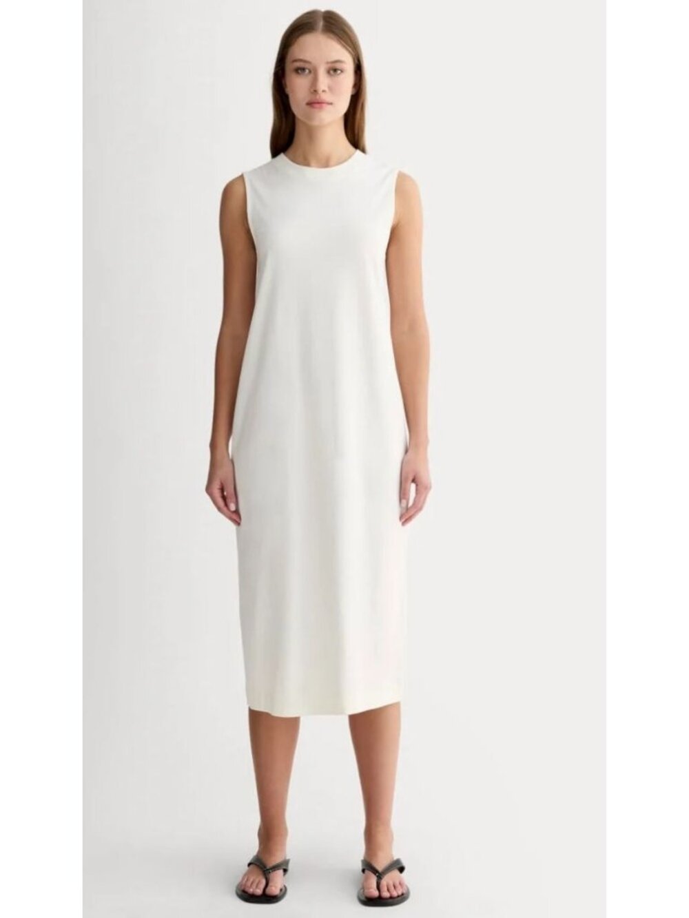 Everlane The Organic Cotton Weekend Tank Dress Women's Size Small in Canvas NWT!